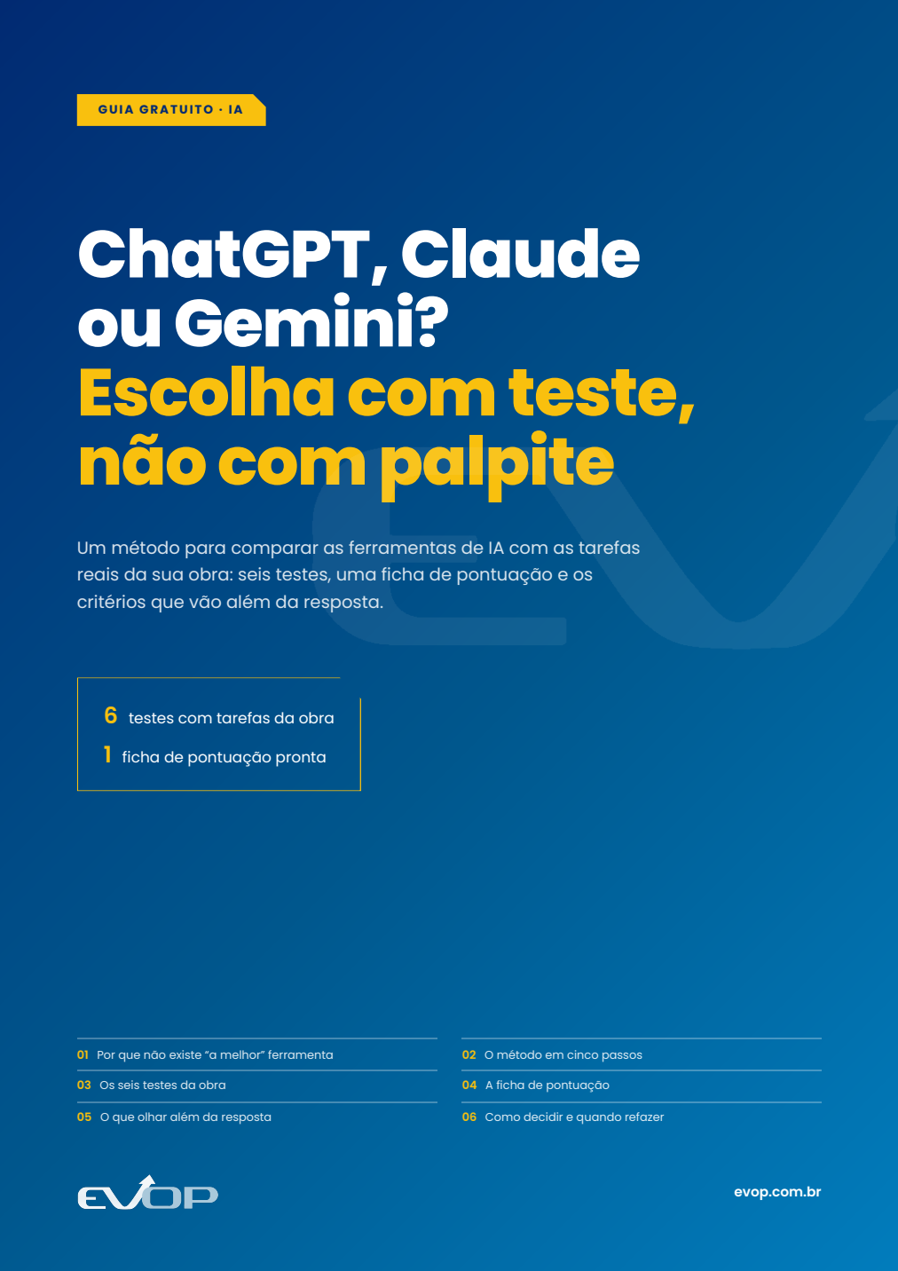 Capa do material: ChatGPT, Claude ou Gemini: como escolher para a sua obra