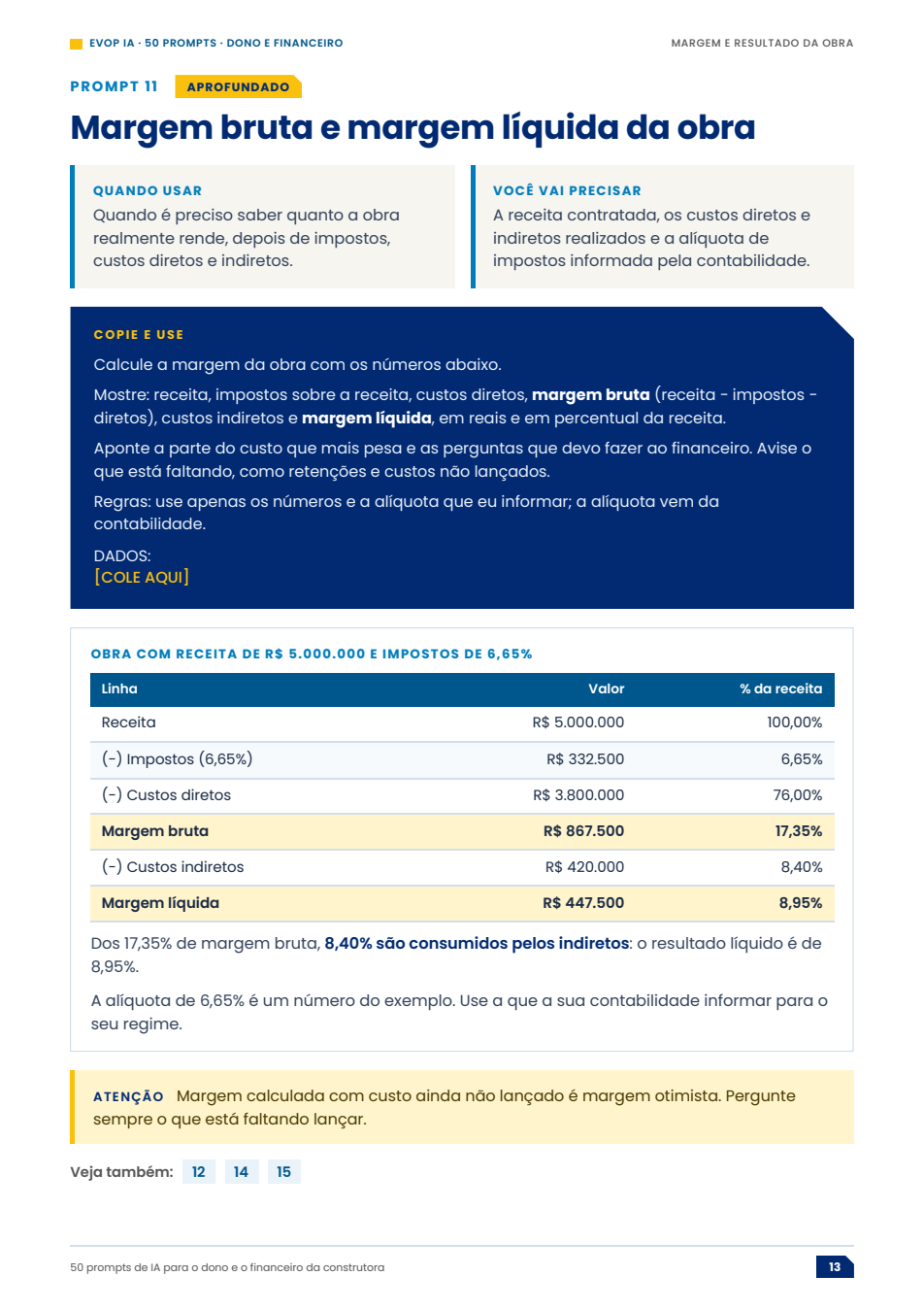 Página de exemplo do material